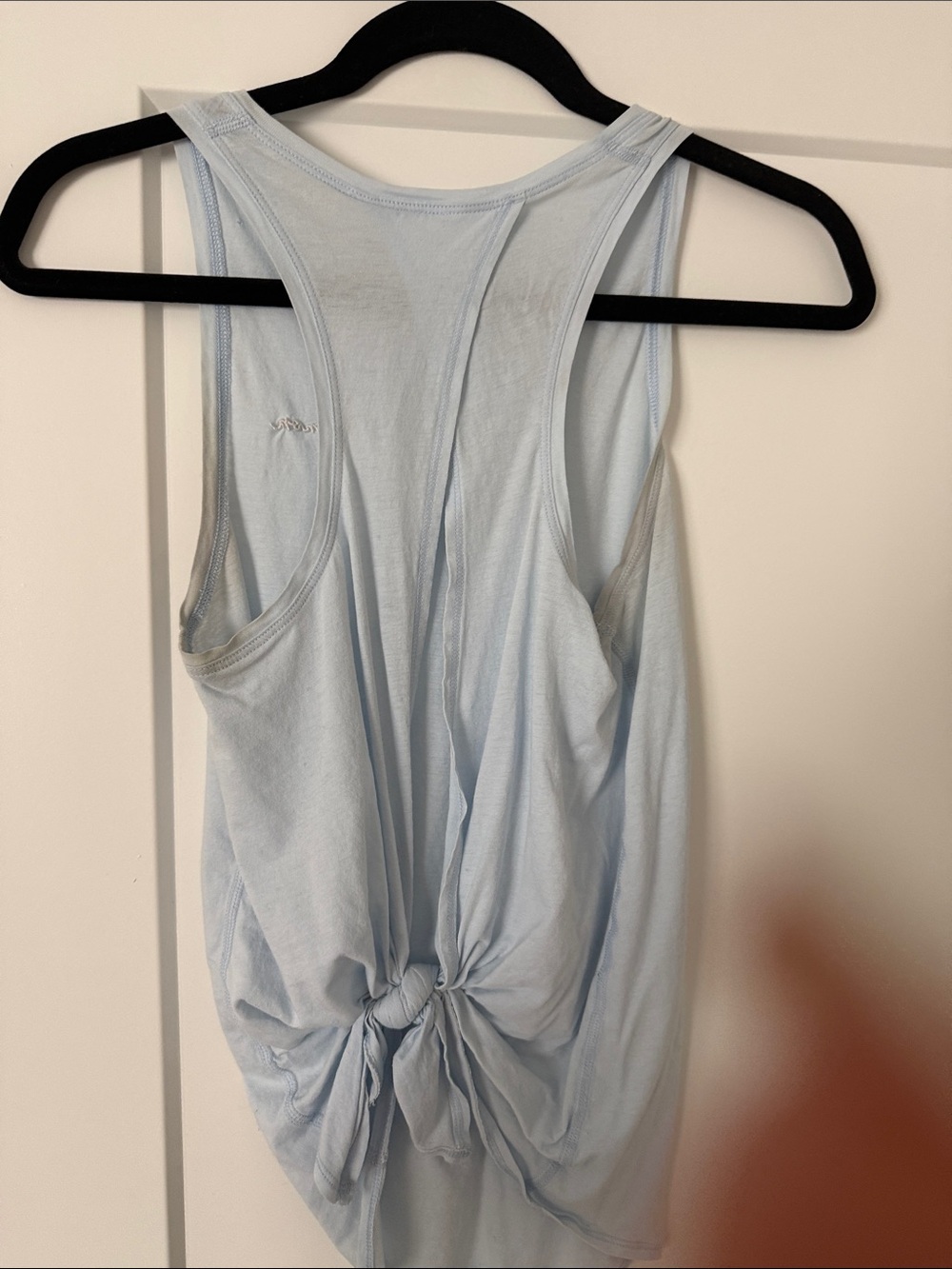 lululemon athletica Light Blue high Neck Tank Tie back